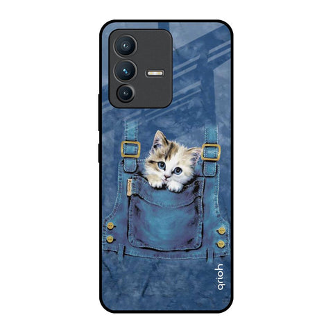 Kitty In Pocket Glossy Case For Vivo V23 5G