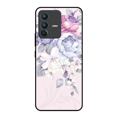 Elegant Floral Glossy Case for Vivo V23 5G
