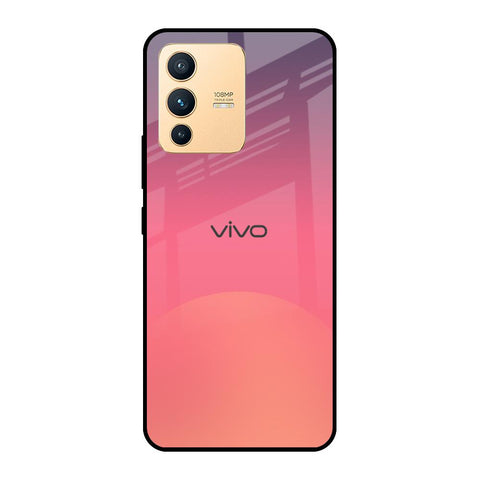 Sunset Orange Glossy Case for Vivo V23 5G