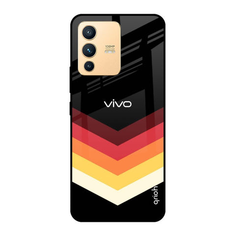 Abstract Arrow Pattern Glossy Case For Vivo V23 5G