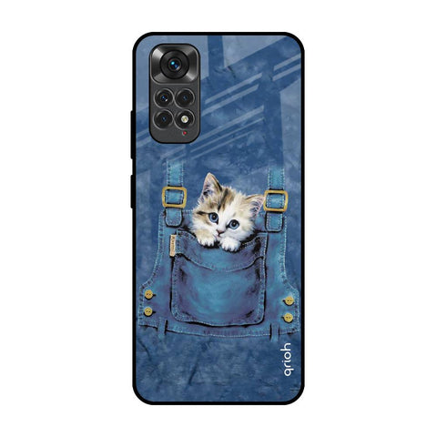 Kitty In Pocket Glossy Case For Redmi Note 11