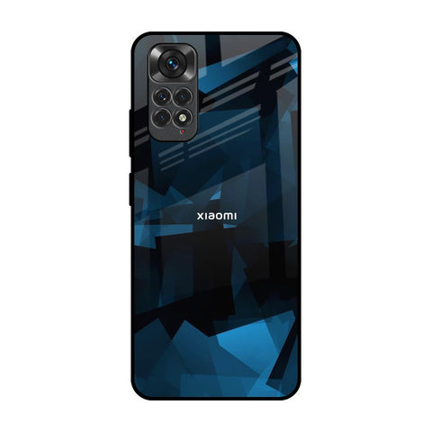 Polygonal Blue Box Glossy Case For Redmi Note 11
