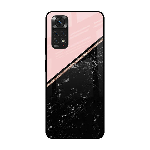 Marble Texture Pink Glossy Case For Redmi Note 11