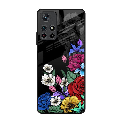 Rose Flower Bunch Art Glossy Case for Redmi Note 11T 5G