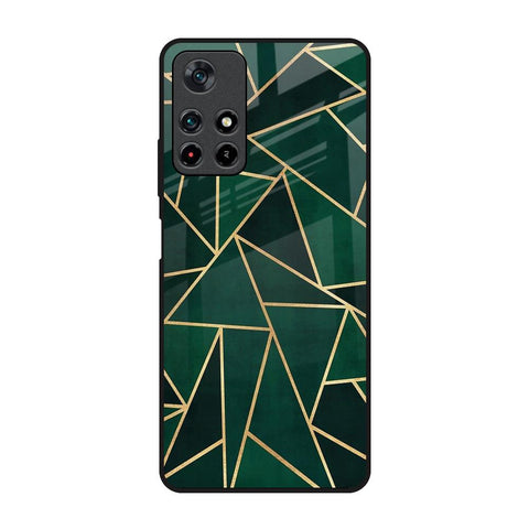 Abstract Green Glossy Case For Redmi Note 11T 5G