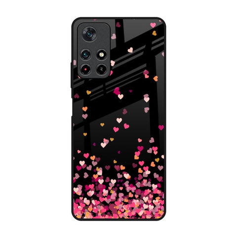 Heart Rain Fall Glossy Case For Redmi Note 11T 5G