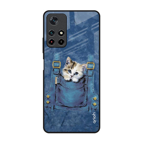 Kitty In Pocket Glossy Case For Redmi Note 11T 5G