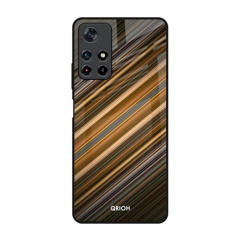 Diagonal Slash Pattern Glossy Case for Redmi Note 11T 5G