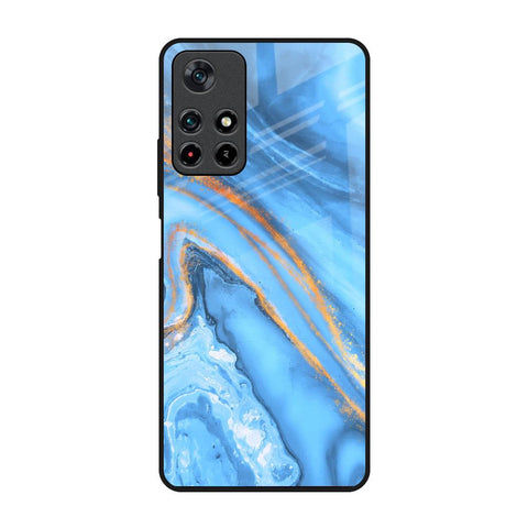 Vibrant Blue Marble Glossy Case for Redmi Note 11T 5G
