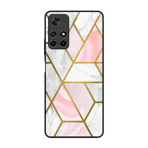 Geometrical Marble Glossy Case for Redmi Note 11T 5G