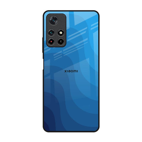 Blue Wave Abstract Glossy Case for Redmi Note 11T 5G