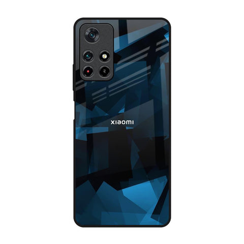 Polygonal Blue Box Glossy Case For Redmi Note 11T 5G