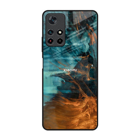 Golden Splash Glossy Case for Redmi Note 11T 5G