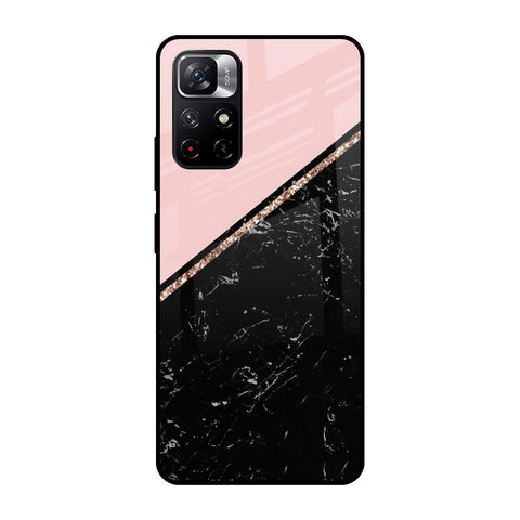 Marble Texture Pink Glossy Case For Redmi Note 11T 5G