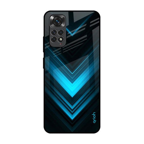 Vertical Blue Arrow Glossy Case For Redmi Note 11S