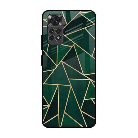 Abstract Green Glossy Case For Redmi Note 11S