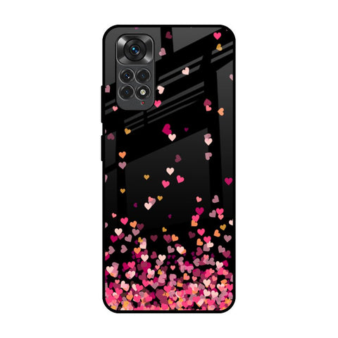 Heart Rain Fall Glossy Case For Redmi Note 11S