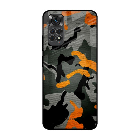 Camouflage Orange Glossy Case For Redmi Note 11S