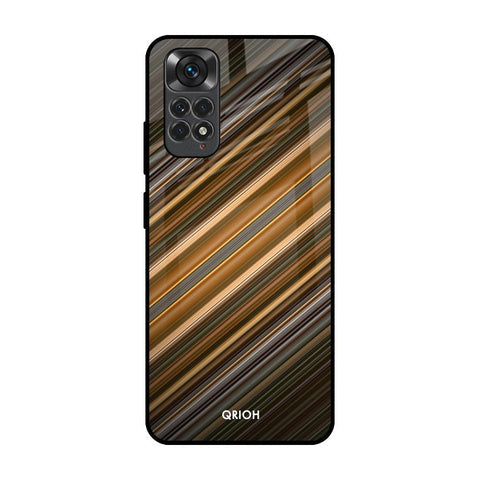 Diagonal Slash Pattern Glossy Case for Redmi Note 11S