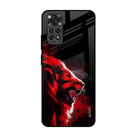 Red Angry Lion Glossy Case for Redmi Note 11S