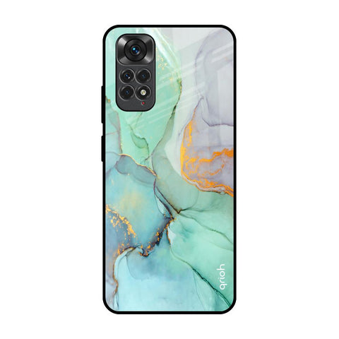 Green Marble Glossy Case for Redmi Note 11S