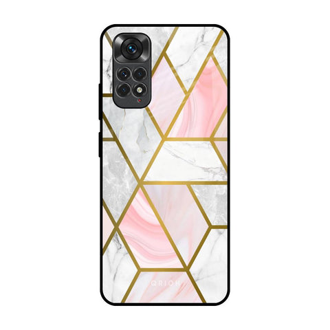 Geometrical Marble Glossy Case for Redmi Note 11S