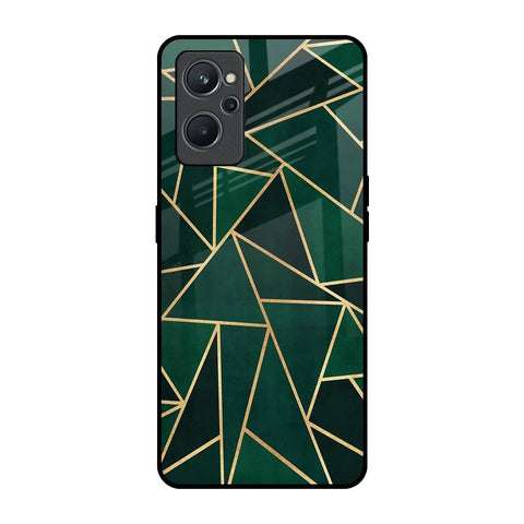 Abstract Green Glossy Case For Realme 9i