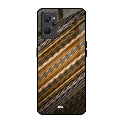 Diagonal Slash Pattern Glossy Case for Realme 9i