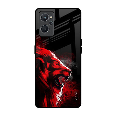 Red Angry Lion Glossy Case for Realme 9i