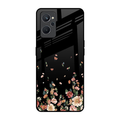 Floating Floral Print Glossy Case for Realme 9i