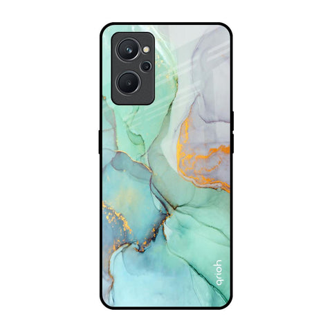 Green Marble Glossy Case for Realme 9i