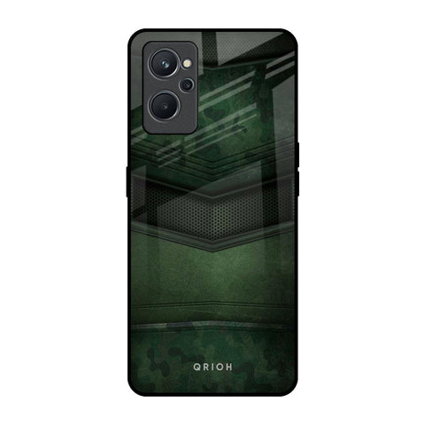 Green Leather Glossy Case for Realme 9i