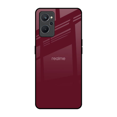 Classic Burgundy Glossy Case for Realme 9i