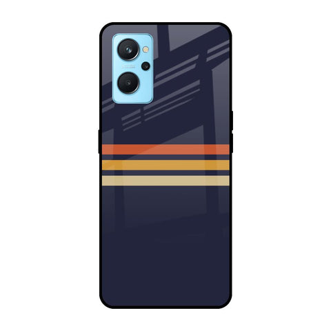 Tricolor Stripes Glossy Case For Realme 9i
