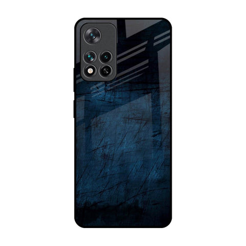 Dark Blue Grunge Glossy Case for Mi 11i
