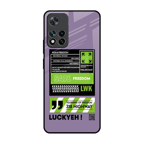 Run & Freedom Glossy Case for Mi 11i