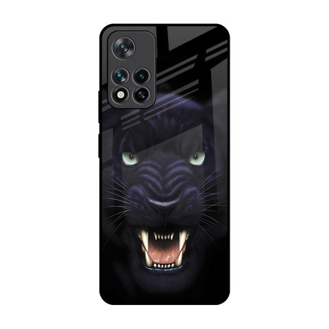 Angry Black Leopard Glossy Case for Mi 11i