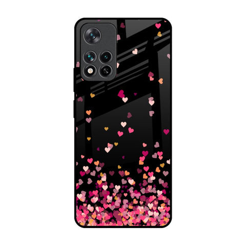Heart Rain Fall Glossy Case For Mi 11i