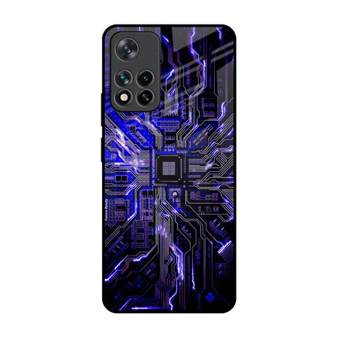 Techno Color Pattern Glossy Case For Mi 11i