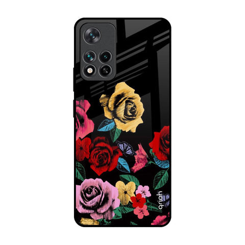 Floral Decorative Glossy Case For Mi 11i