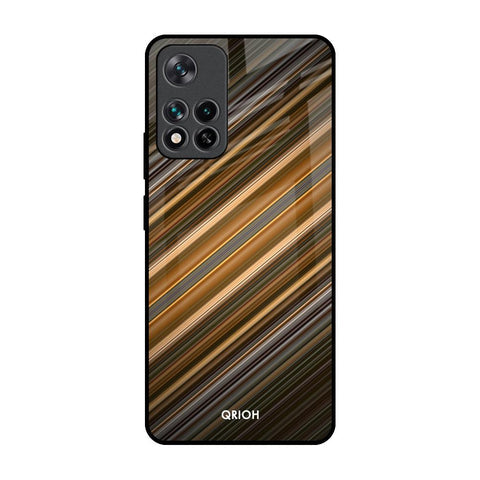 Diagonal Slash Pattern Glossy Case for Mi 11i