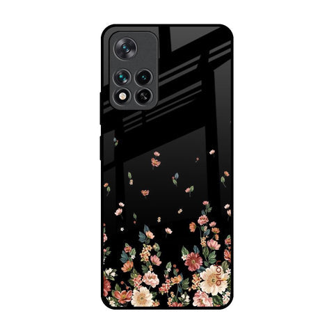 Floating Floral Print Glossy Case for Mi 11i