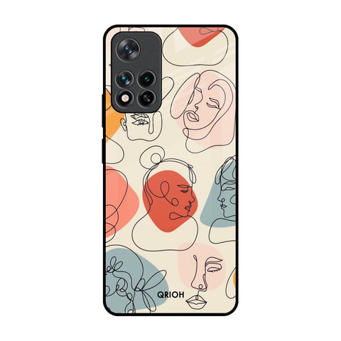 Abstract Faces Glossy Case for Mi 11i