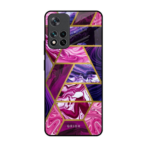 Electroplated Geometric Marble Glossy Case for Mi 11i
