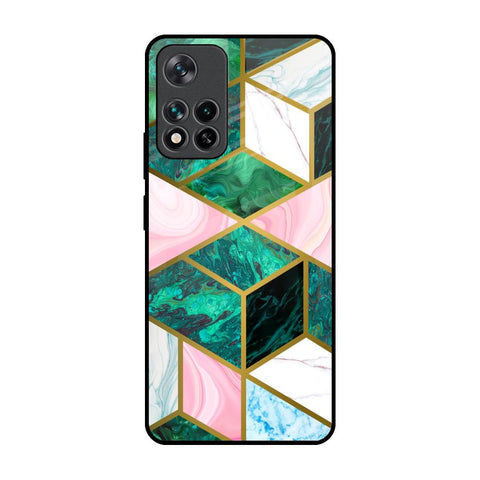 Seamless Green Marble Glossy Case for Mi 11i