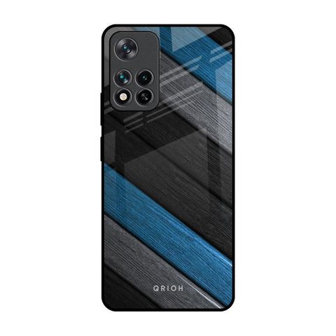 Multicolor Wooden Effect Glossy Case for Mi 11i