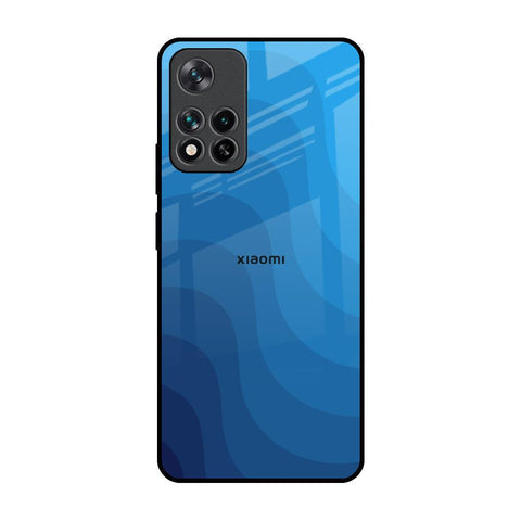 Blue Wave Abstract Glossy Case for Mi 11i