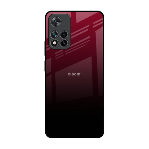 Wine Red Glossy Case For Mi 11i
