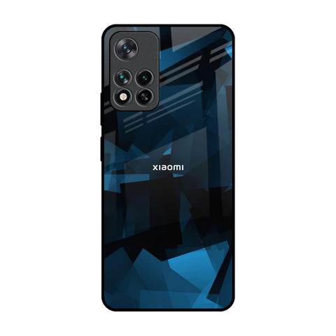 Polygonal Blue Box Glossy Case For Mi 11i