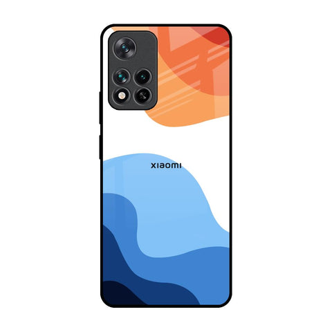 Wavy Color Pattern Glossy Case for Mi 11i